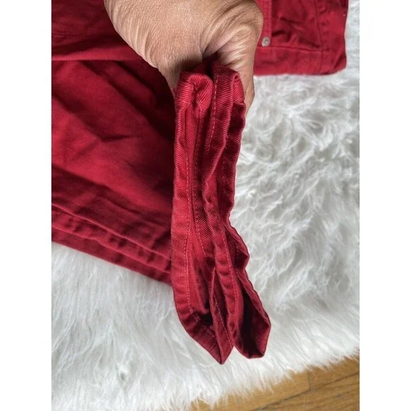 J Brand Men’s Size 34 Red Kane Slim Straight Fit Jeans MEASURES 37X35 - Picture 6 of 13